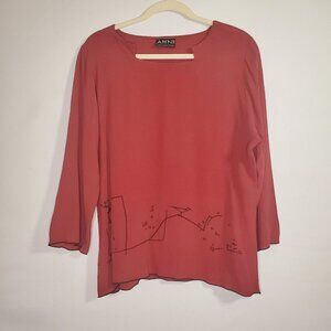 AHNI Flowy Abstract Top‎ XS